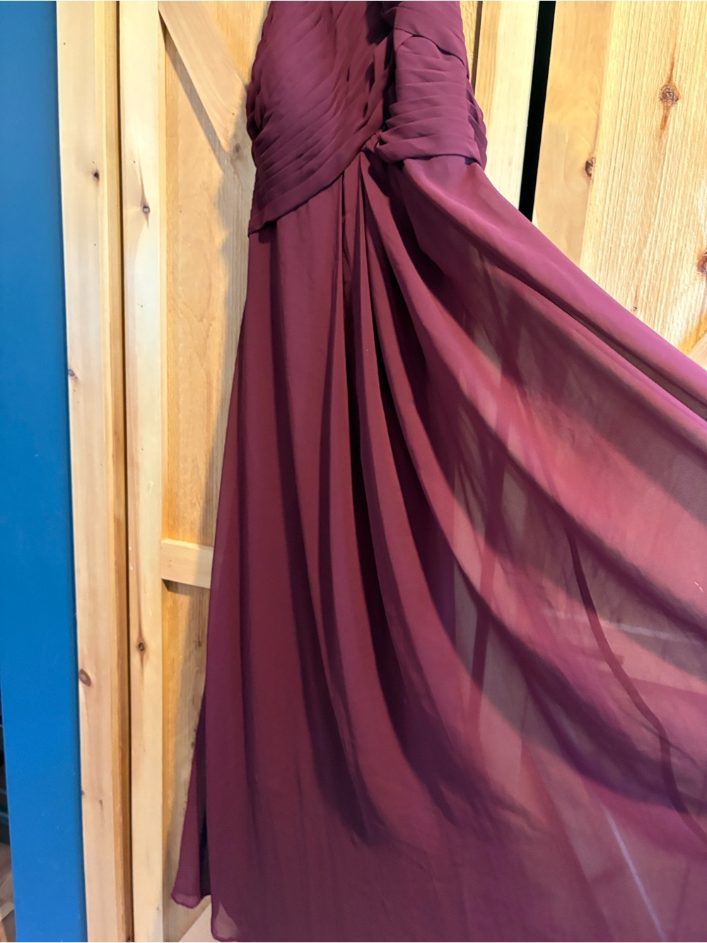 Azazie Ginger Dress A16 Color Cabernet - Picture 8 of 15